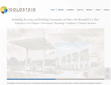 Tablet Screenshot of goldsteinenvlaw.com